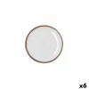 Plate Bidasoa Orion Hydrozero White Ceramic Ø 15 cm Bread (6 Units)