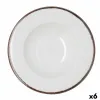 Pasta Dish Bidasoa Orion Hydrozero White Ceramic Ø 30 cm (6 Units)
