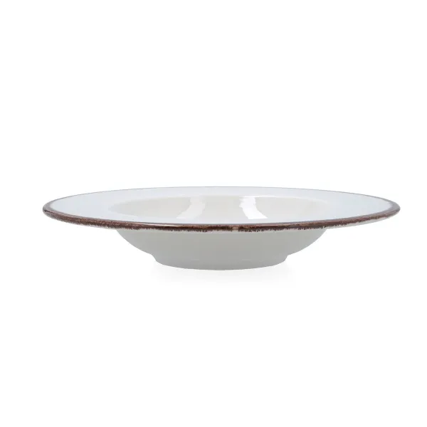 Pasta Dish Bidasoa Orion Hydrozero White Ceramic Ø 30 cm (6 Units)