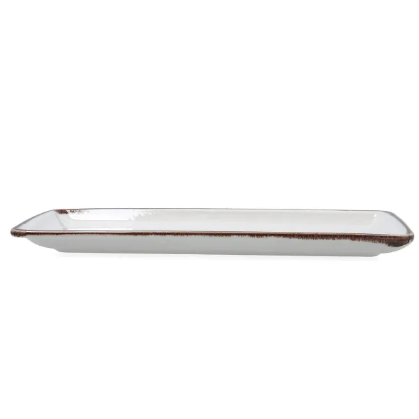 Snack tray Bidasoa Orion Hydrozero White 34 x 16 cm (6 Units)