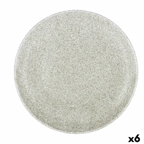 Pizzalautanen Bidasoa Element Hydrozero Beige Keraminen Ø 30 cm (6 osaa)