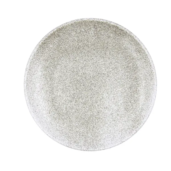 Flat Plate Bidasoa Element Hydrozero Beige Ceramic Ø 27 cm (6 Units)