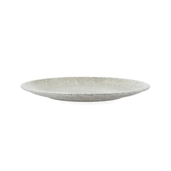 Flat Plate Bidasoa Element Hydrozero Beige Ceramic Ø 27 cm (6 Units)