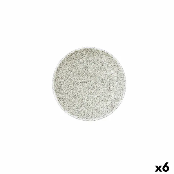 Plate Bidasoa Element Hydrozero Beige Ceramic Ø 15 cm Bread (6 Units)