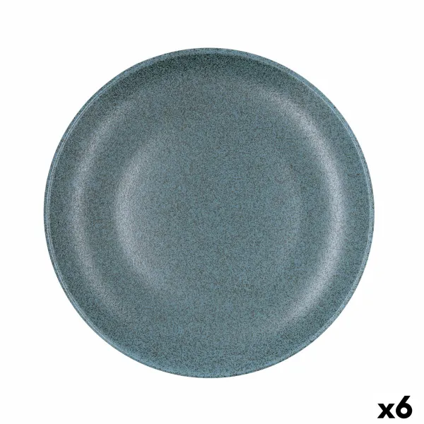 Litteä Lautanen Bidasoa Element Hydrozero Sininen Keraminen Ø 27 cm (6 osaa)