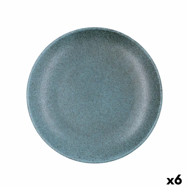 Plakans trauks Bidasoa Element Hydrozero Zils Keramika Ø 25 cm (6 gb.)