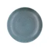 Flat Plate Bidasoa Element Hydrozero Blue Ceramic Ø 25 cm (6 Units)