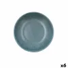 Syvä lautanen Bidasoa Element Hydrozero Sininen Keraminen Ø 20 cm (6 osaa)