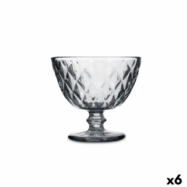 Чашка для мороженого и смузи Quid Maia Серый Cтекло 300 ml (6 штук)