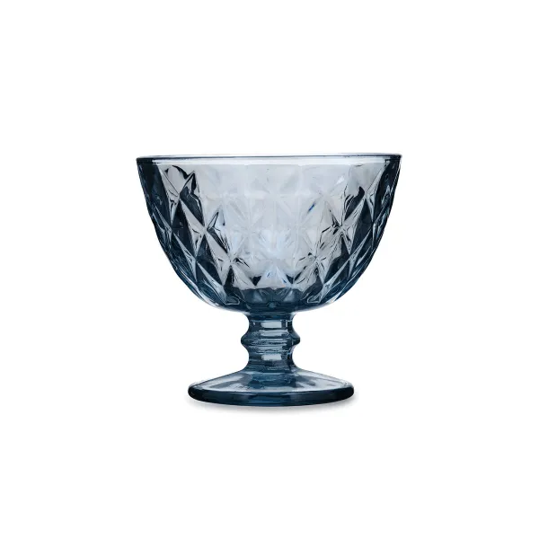 Ice Cream and Milk Shake Glass Quid Maia Blue Glass 300 ml (6 Units)