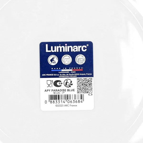 Блюдо для десертов Luminarc Apy Paradise Синий Cтекло Ø 18 cm (24 штук)