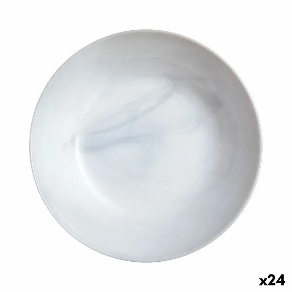 Syvä lautanen Luminarc Diwali Granit Marb Kaksivärinen Lasi Ø 20 cm (24 osaa)