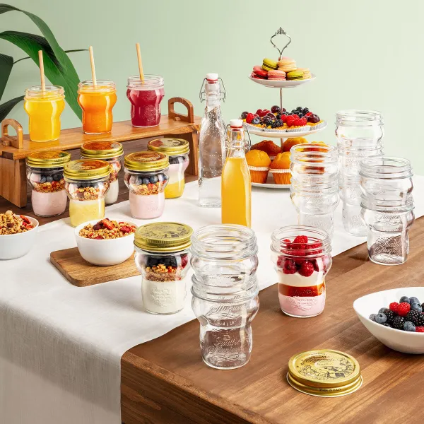 Pārtikas konservēšanas trauks Bormioli Rocco Quattro Stagioni Caurspīdīgs 270 ml (12 gb.)