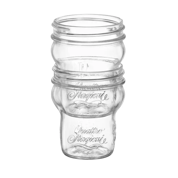 Ruoan säilytysrasia Bormioli Rocco Quattro Stagioni Läpinäkyvä 270 ml (12 osaa)