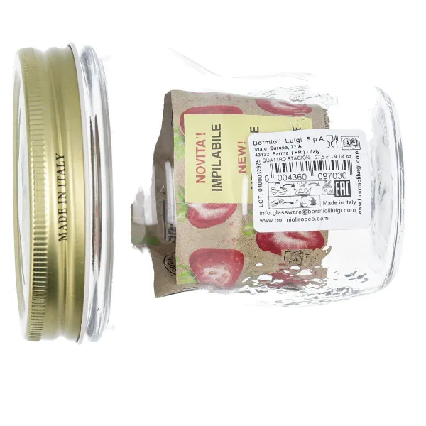Maisto konservavimo konteineris Bormioli Rocco Quattro Stagioni Skaidrus 270 ml (12 vnt.)