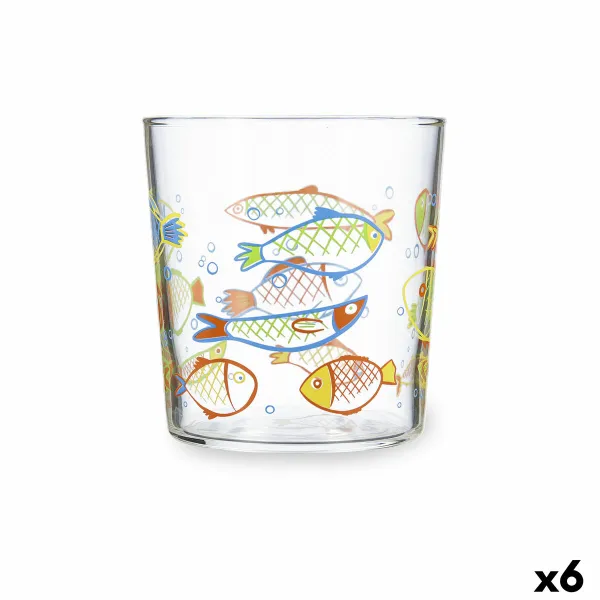 Стакан воды Luminarc Peces Разноцветный Cтекло Рыбы 360 ml (6 штук)