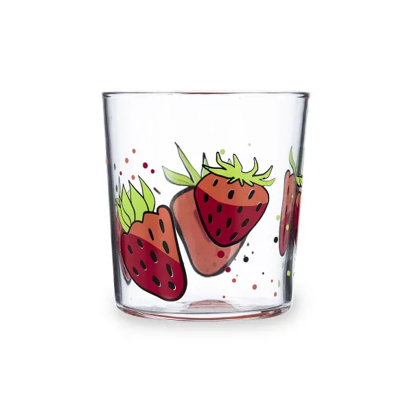 Ūdens glāze Luminarc Fresas Daudzkrāsains Stikls Zemenes 360 ml (6 gb.)