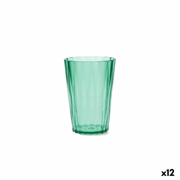 Vesilasi Quid Iris Vihreä Muovinen 400 ml (12 osaa)
