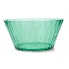 Salad Bowl Quid Iris Green Plastic Ø 25 cm (12 Units)