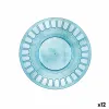 Litteä Lautanen Quid Gaia Turkoosi Muovinen Ø 19 cm (12 osaa)