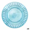 Плоская тарелка Quid Gaia бирюзовый Пластик Ø 26 cm (12 штук)