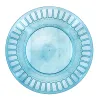 Flat Plate Quid Gaia Turquoise Plastic Ø 26 cm (12 Units)