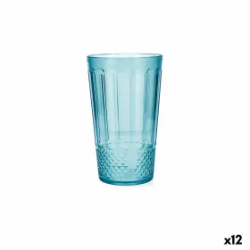Vesilasi Quid Gaia Turkoosi Muovinen 600 ml (12 osaa)