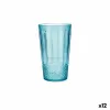 Vesilasi Quid Gaia Turkoosi Muovinen 600 ml (12 osaa)
