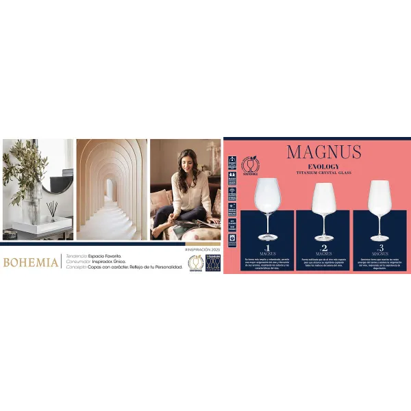 Стакан Bohemia Crystal Magnus Прозрачный Cтекло 500 ml (6 штук)