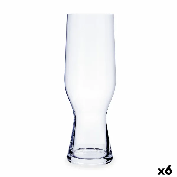 Beer Glass Bohemia Crystal Premiere Craft Transparent Glass 550 ml (6 Units)