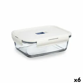 Hermetic Lunch Box Luminarc Baltic Cream Glass 1,22 L (6 Units)