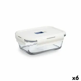 Hermetic Lunch Box Luminarc Baltic Cream Glass 820 ml (6 Units)