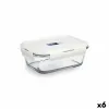 Hermetic Lunch Box Luminarc Baltic Cream Glass 820 ml (6 Units)