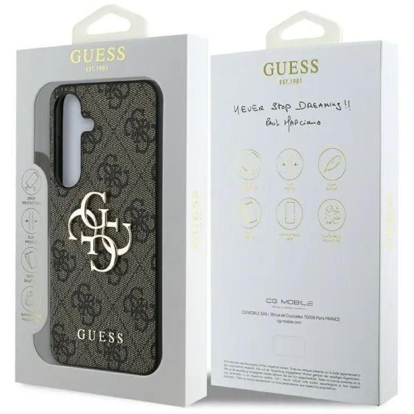 Guess Big 4G Logo Classic Logo - Case for Samsung Galaxy S25+ (brown)