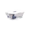 Hermetic Lunch Box Luminarc Baltic Cream Glass 820 ml (6 Units)