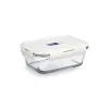 Hermetic Lunch Box Luminarc Baltic Cream Glass 820 ml (6 Units)