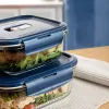 Hermetic Lunch Box Luminarc Baltic Blue Glass 1,22 L (6 Units)