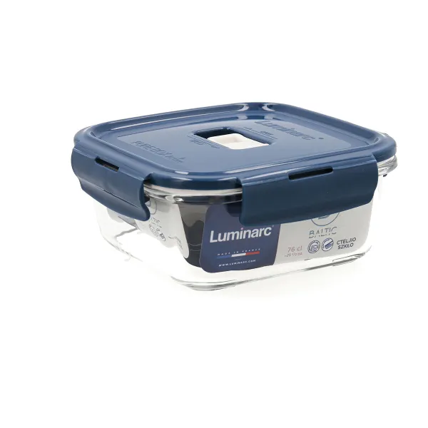 Hermetiška priešpiečių dėžutė Luminarc Baltic Mėlyna stiklas 760 ml (6 vnt.)