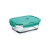 Hermetic Lunch Box Luminarc Turquesa Turquoise Glass 820 ml (6 Units)