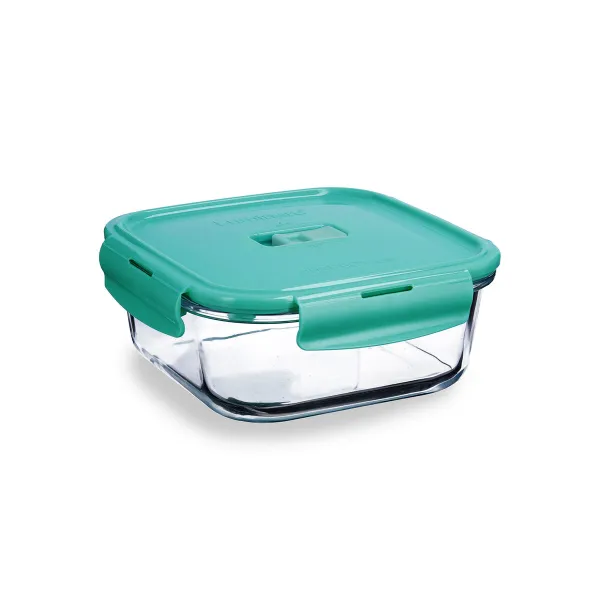 Hermētiska Pusdienu Kastīte Luminarc Turquesa Tirkīzs Stikls 1,22 L (6 gb.)
