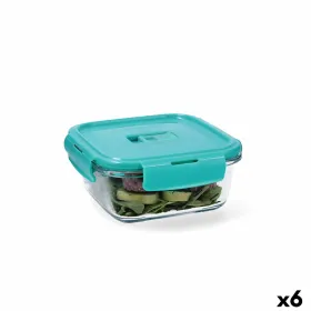 Герметичная коробочка для завтрака Luminarc Turquesa бирюзовый Cтекло 760 ml (6 штук)