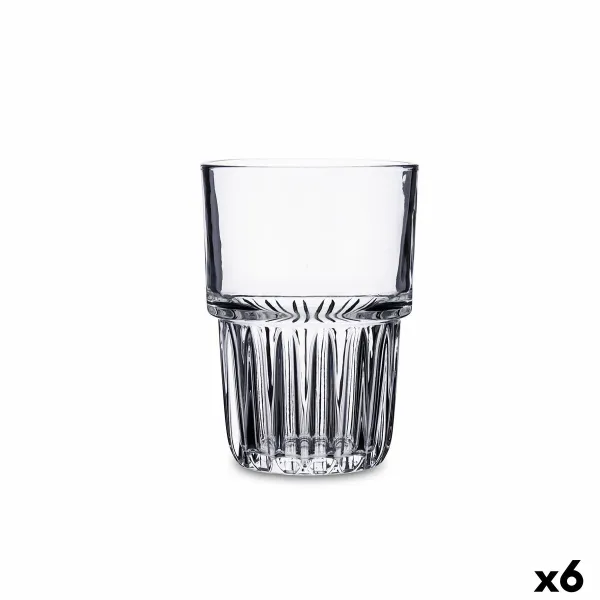 Стакан Quid Cubik Прозрачный Cтекло 310 ml (6 штук)