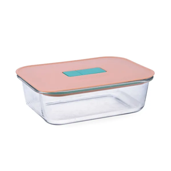 Hermetic Lunch Box Luminarc Joy Orange Glass 1,04 L (6 Units)