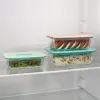 Hermetic Lunch Box Luminarc Joy Blue Glass 1,5 L (6 Units)