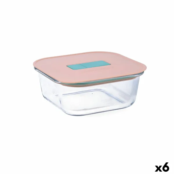 Hermētiska Pusdienu Kastīte Luminarc Joy Oranžs Stikls 800 ml (6 gb.)