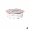 Hermetic Lunch Box Luminarc Joy Orange Glass 800 ml (6 Units)
