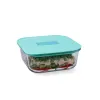 Hermetic Lunch Box Luminarc Joy Blue Glass 1,1 L (6 Units)