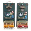 Pudeļu attaisāmais DKD Home Decor Self Serve Koks Metāls (2 pcs) (26 x 12 x 9 cm)