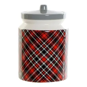 Skārdene DKD Home Decor Melns Sarkans Pelēks 15 x 15 x 22 cm