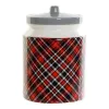 Purkki DKD Home Decor Musta Punainen Harmaa 15 x 15 x 22 cm